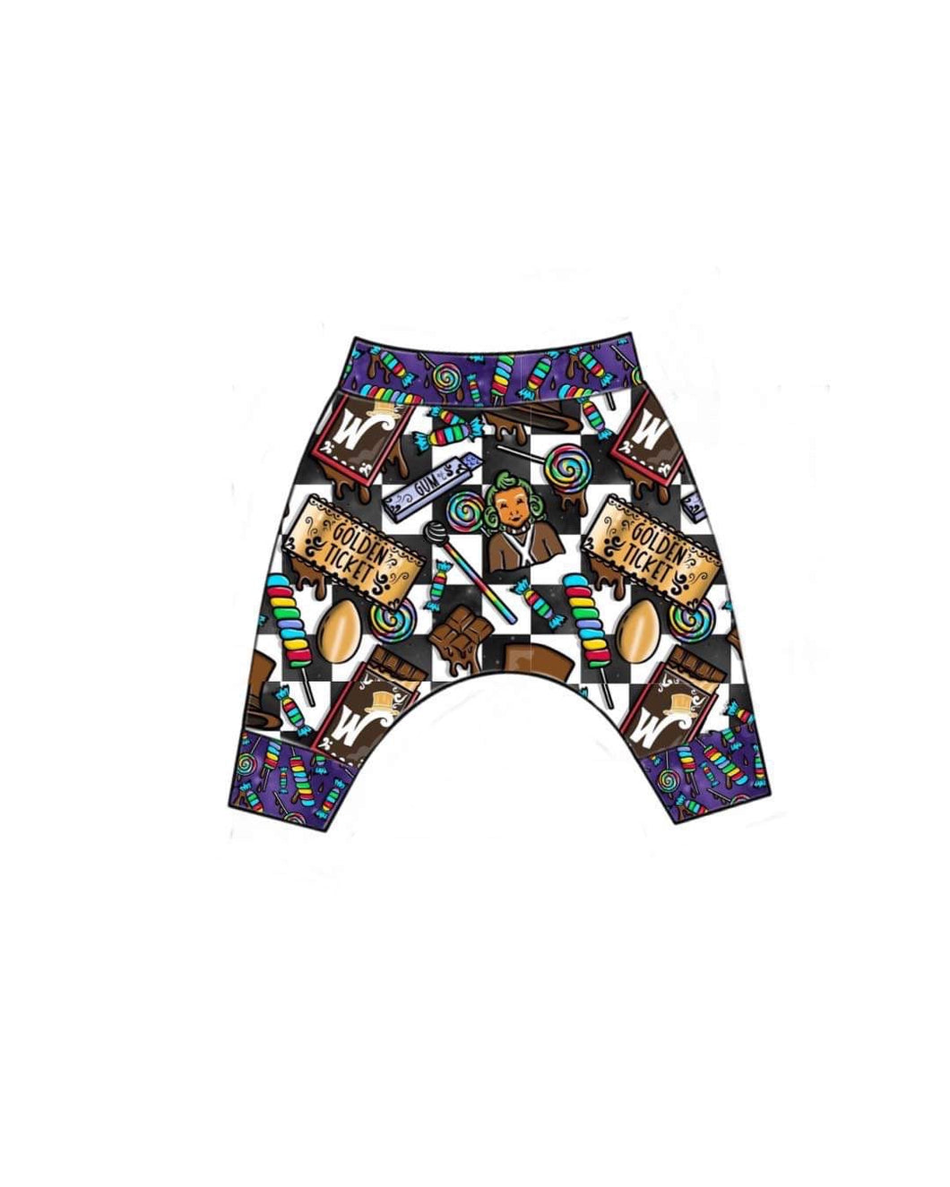 Wonka collab harem shorts