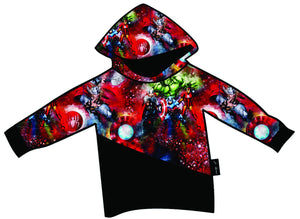 Superhero splatter hoodie