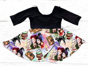 Hocus Pocus Witches Brew Peplum Dress