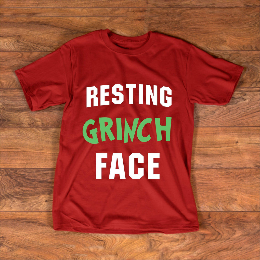 Resting grinch face tee