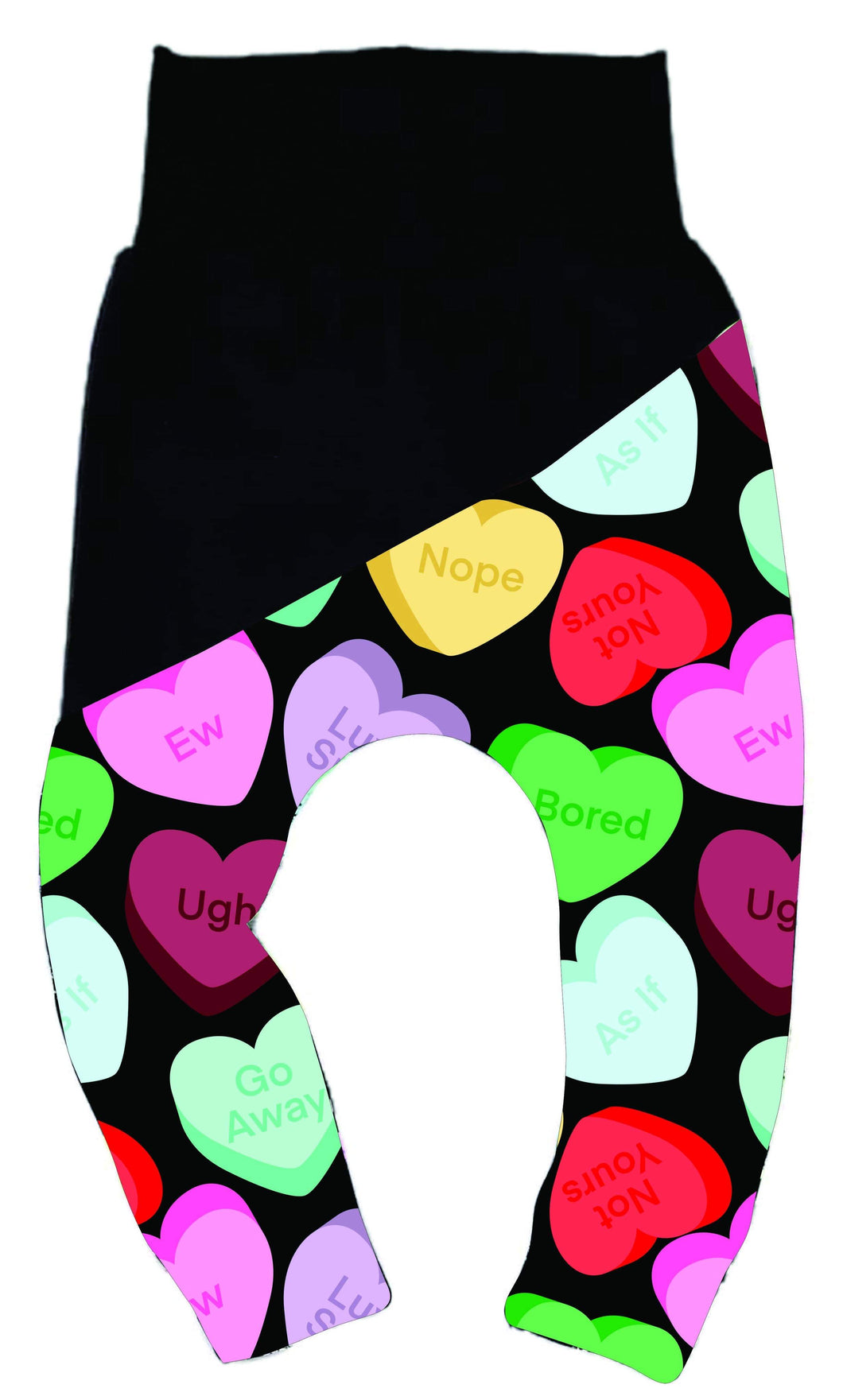 Conversation hearts bottoms